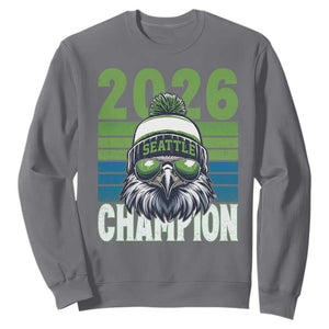 2026 Champion Seattle Sweatshirt 12s Fan Pride TS12 Charcoal Print Your Wear