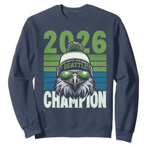 2026 Champion Seattle Sweatshirt 12s Fan Pride TS12 Navy Print Your Wear