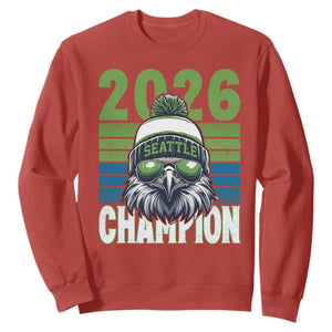 2026 Champion Seattle Sweatshirt 12s Fan Pride TS12 Red Print Your Wear