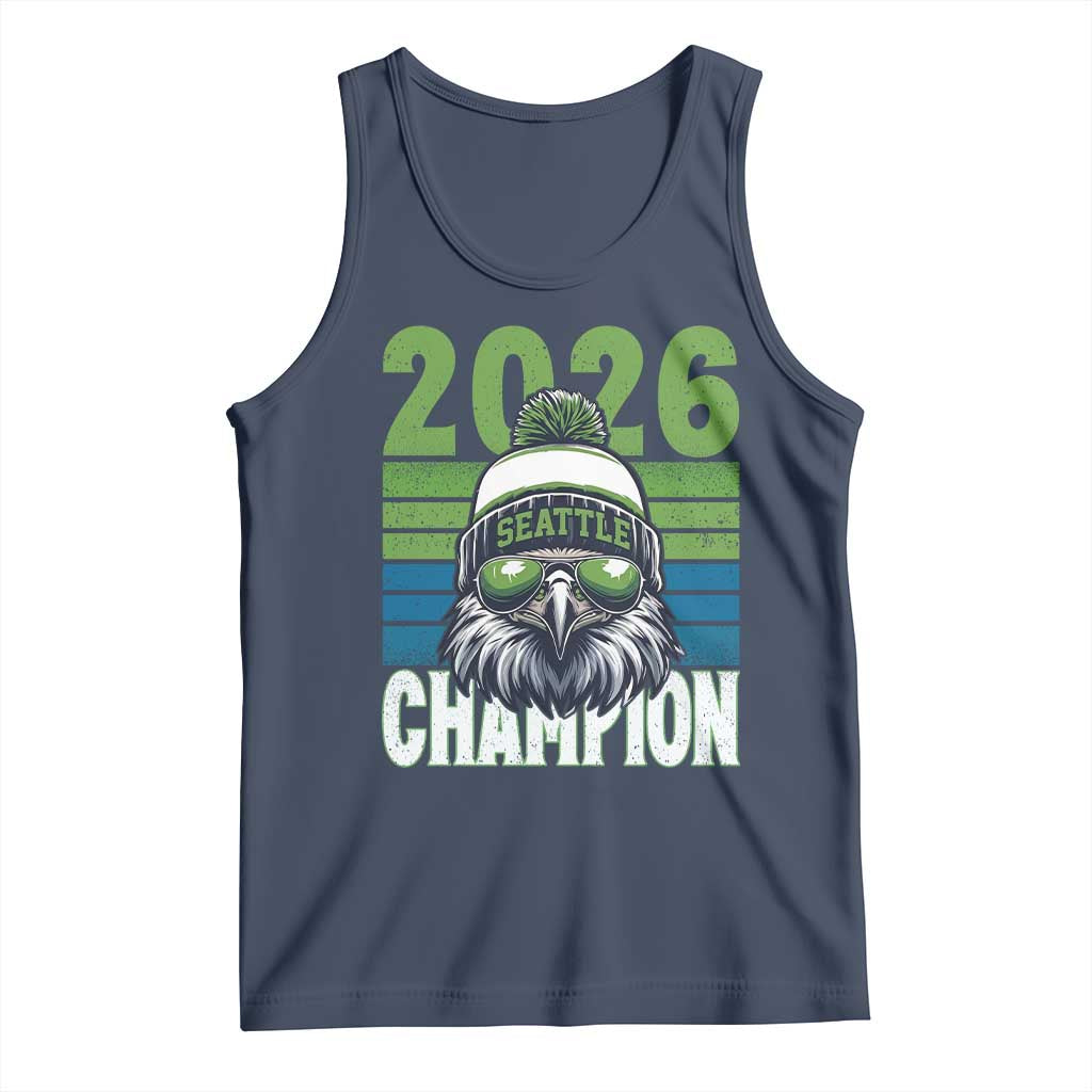 2026 Champion Seattle Tank Top 12s Fan Pride TS12 Navy Print Your Wear