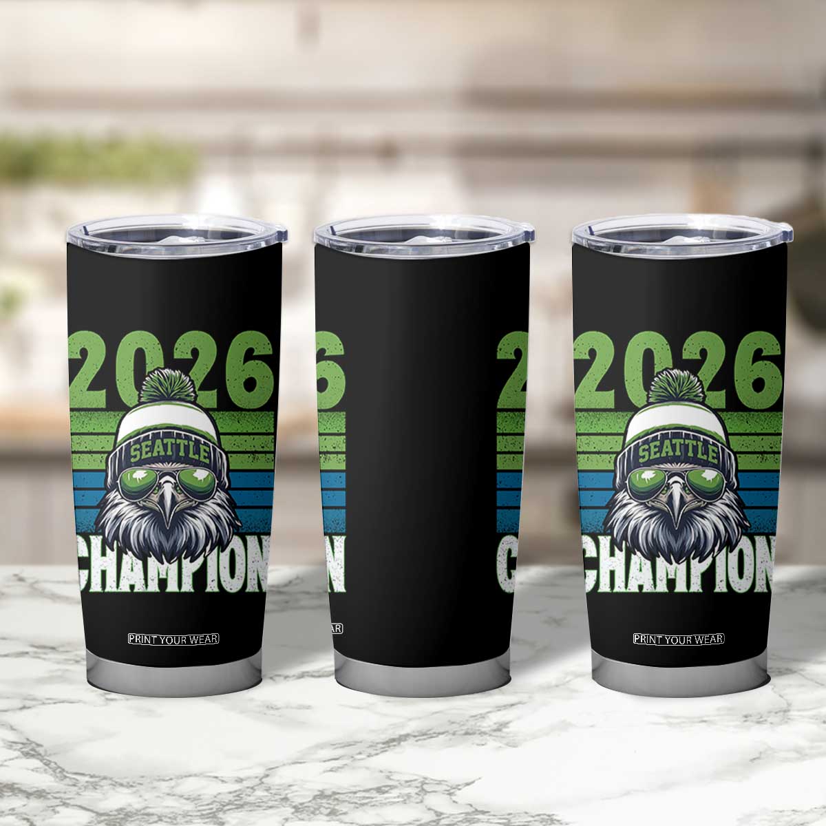 2026 Champion Seattle Tumbler Cup 12s Fan Pride TS12 Print Your Wear