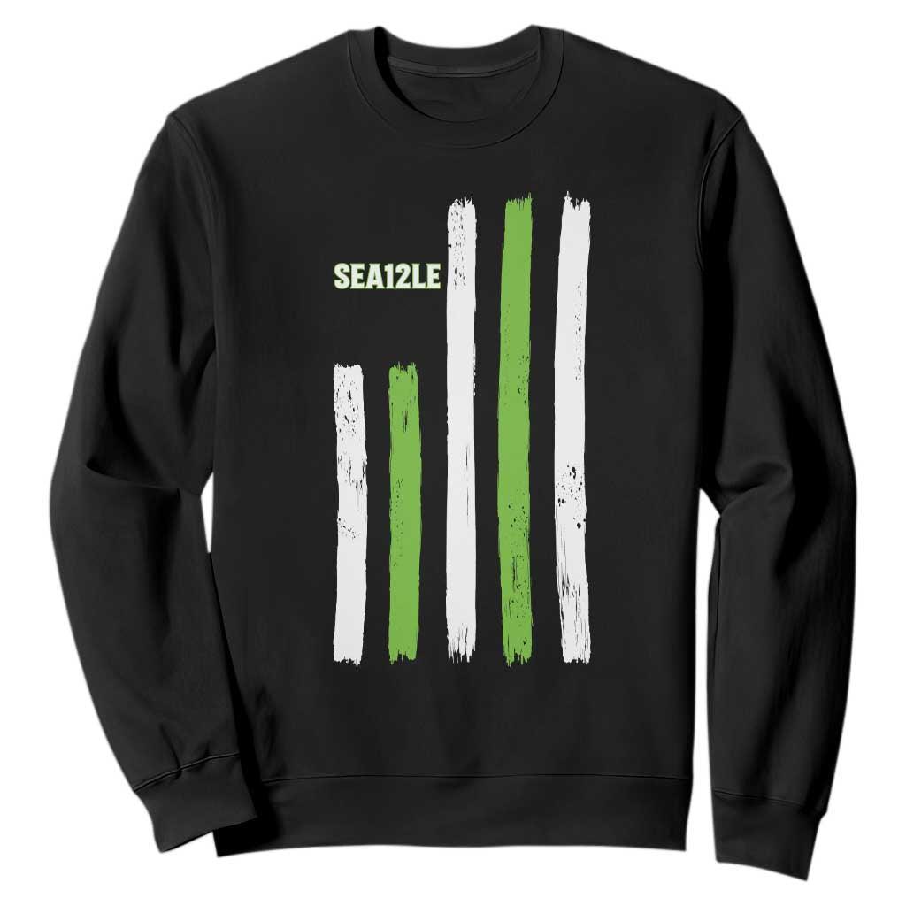 SEA12LE Champion Football Fan Gift Sweatshirt Blue Green Pride TS12 Black Print Your Wear