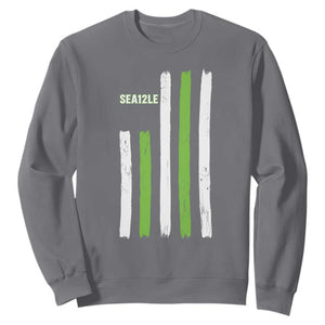 SEA12LE Champion Football Fan Gift Sweatshirt Blue Green Pride TS12 Charcoal Print Your Wear