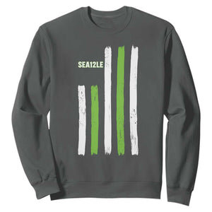 SEA12LE Champion Football Fan Gift Sweatshirt Blue Green Pride TS12 Dark Heather Print Your Wear