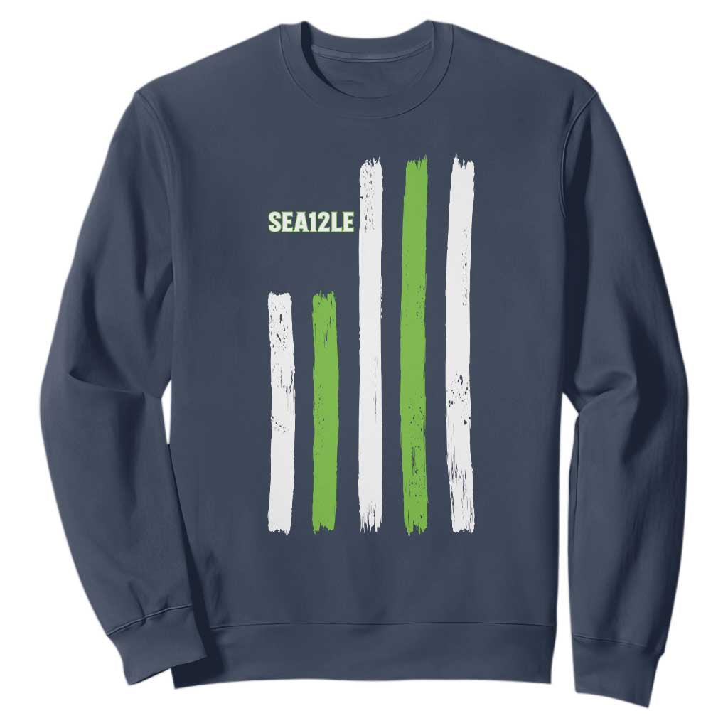 SEA12LE Champion Football Fan Gift Sweatshirt Blue Green Pride TS12 Navy Print Your Wear