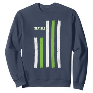 SEA12LE Champion Football Fan Gift Sweatshirt Blue Green Pride TS12 Navy Print Your Wear