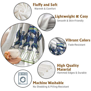 Seattle Fan Pride Victory Celebration Throw Blanket Gift For Sports Lovers TS12 Print Your Wear