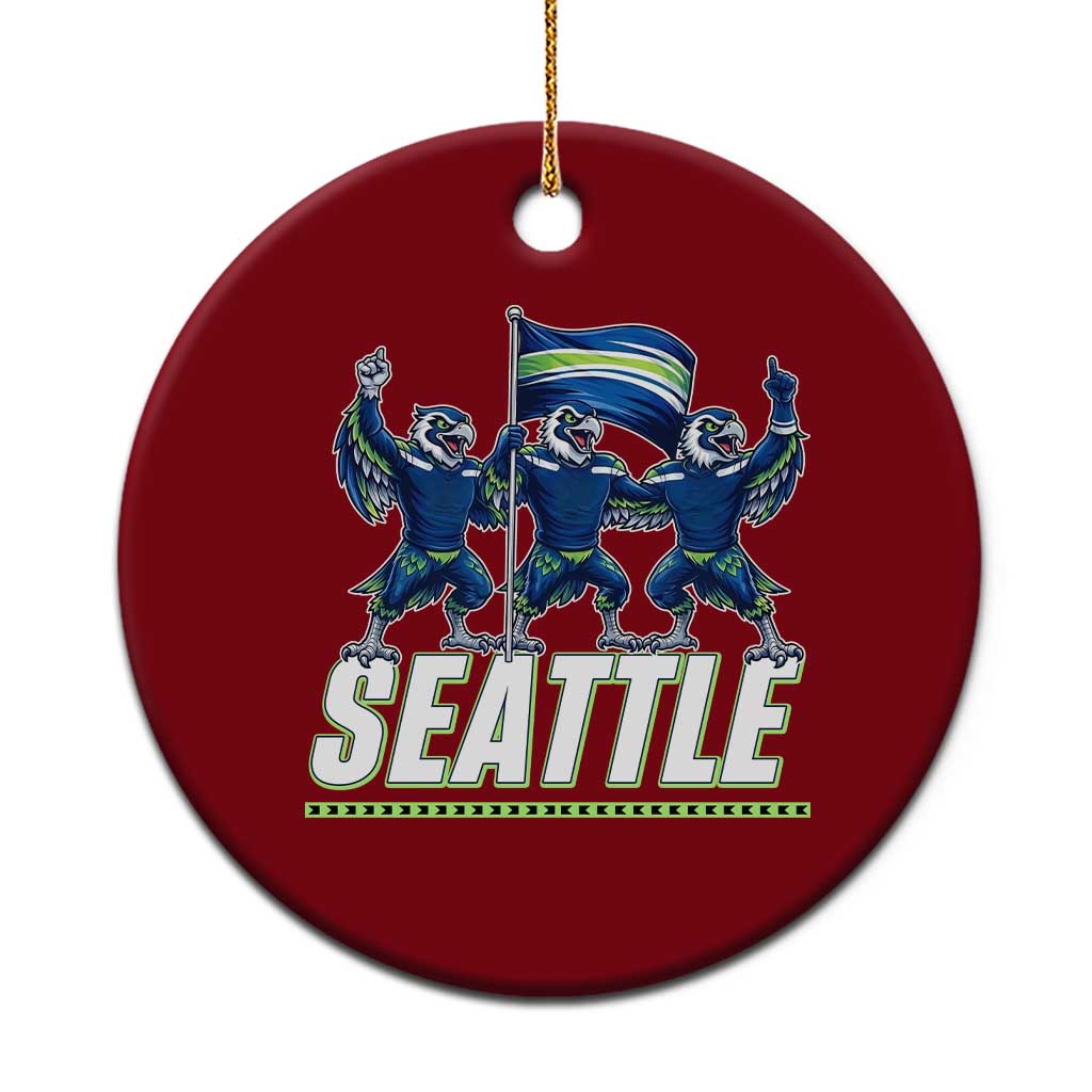 Seattle Fan Pride Victory Celebration Ceramic Ornament Gift For Sports Lovers TS12 1pc Red Print Your Wear