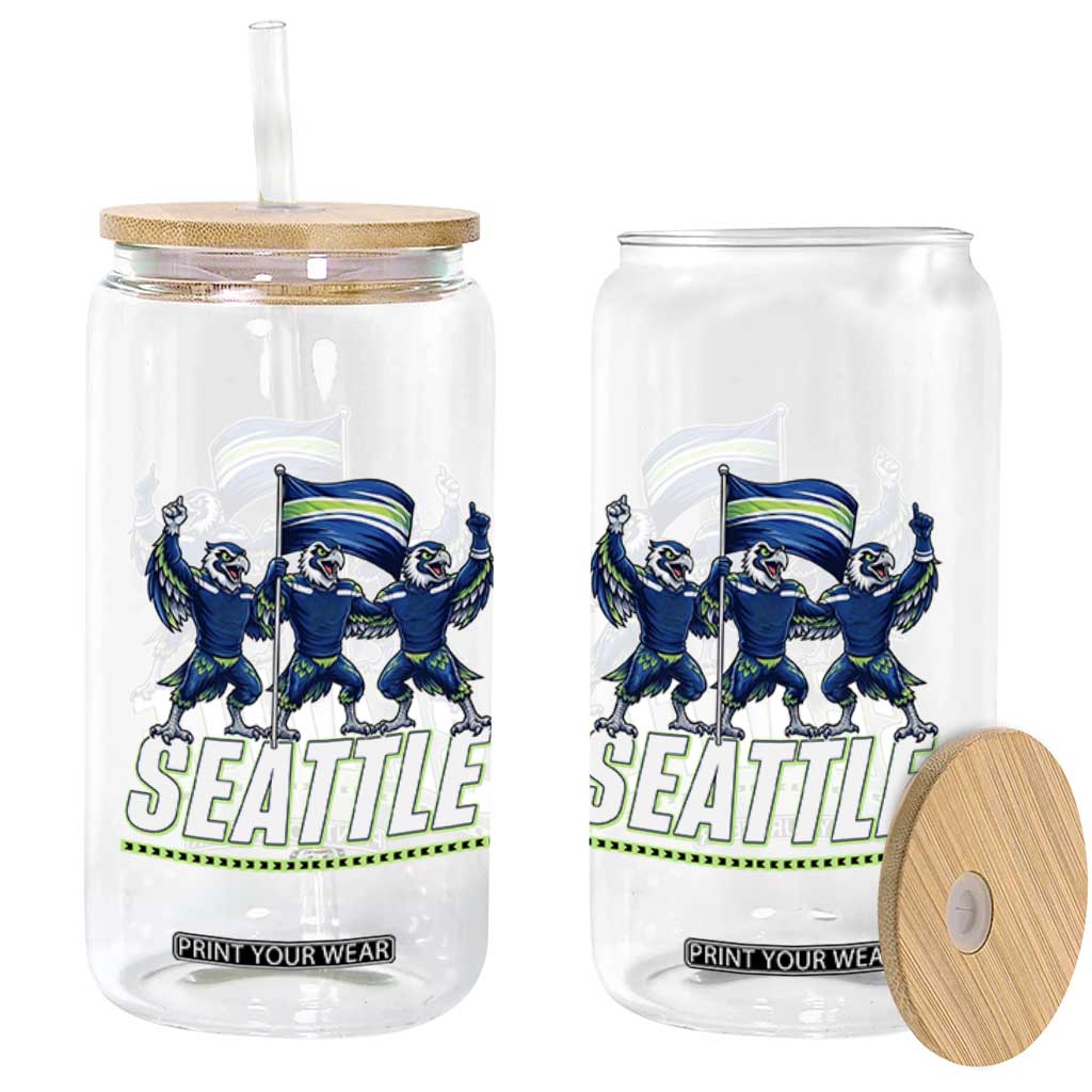 Seattle Fan Pride Victory Celebration Glass Can Gift For Sports Lovers TS12 Print Your Wear