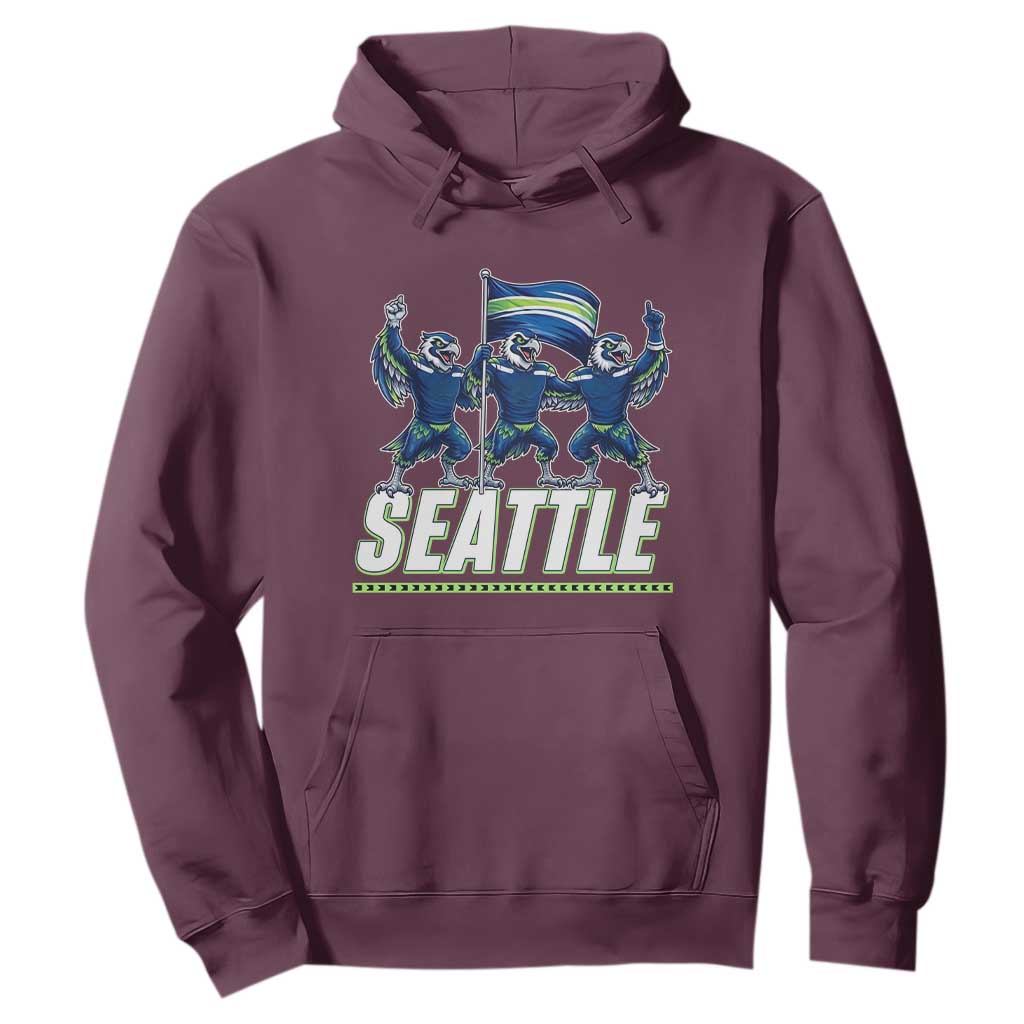 Seattle Fan Pride Victory Celebration Hoodie Gift For Sports Lovers TS12 Maroon Print Your Wear