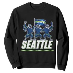Seattle Fan Pride Victory Celebration Sweatshirt Gift For Sports Lovers TS12 Black Print Your Wear