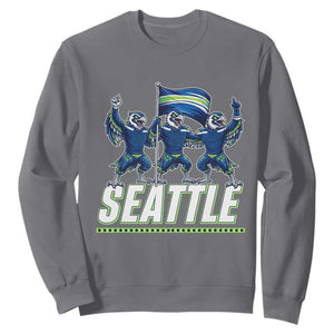 Seattle Fan Pride Victory Celebration Sweatshirt Gift For Sports Lovers TS12 Charcoal Print Your Wear