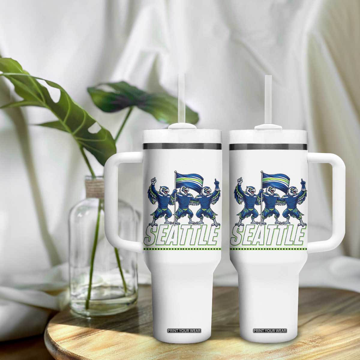 Seattle Fan Pride Victory Celebration Tumbler With Handle Gift For Sports Lovers TS12 Print Your Wear