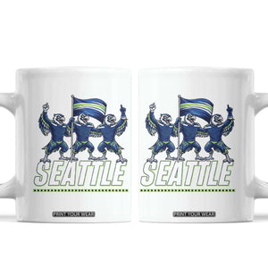 Seattle Fan Pride Victory Celebration Coffee Mug Gift For Sports Lovers TS12 White Print Your Wear
