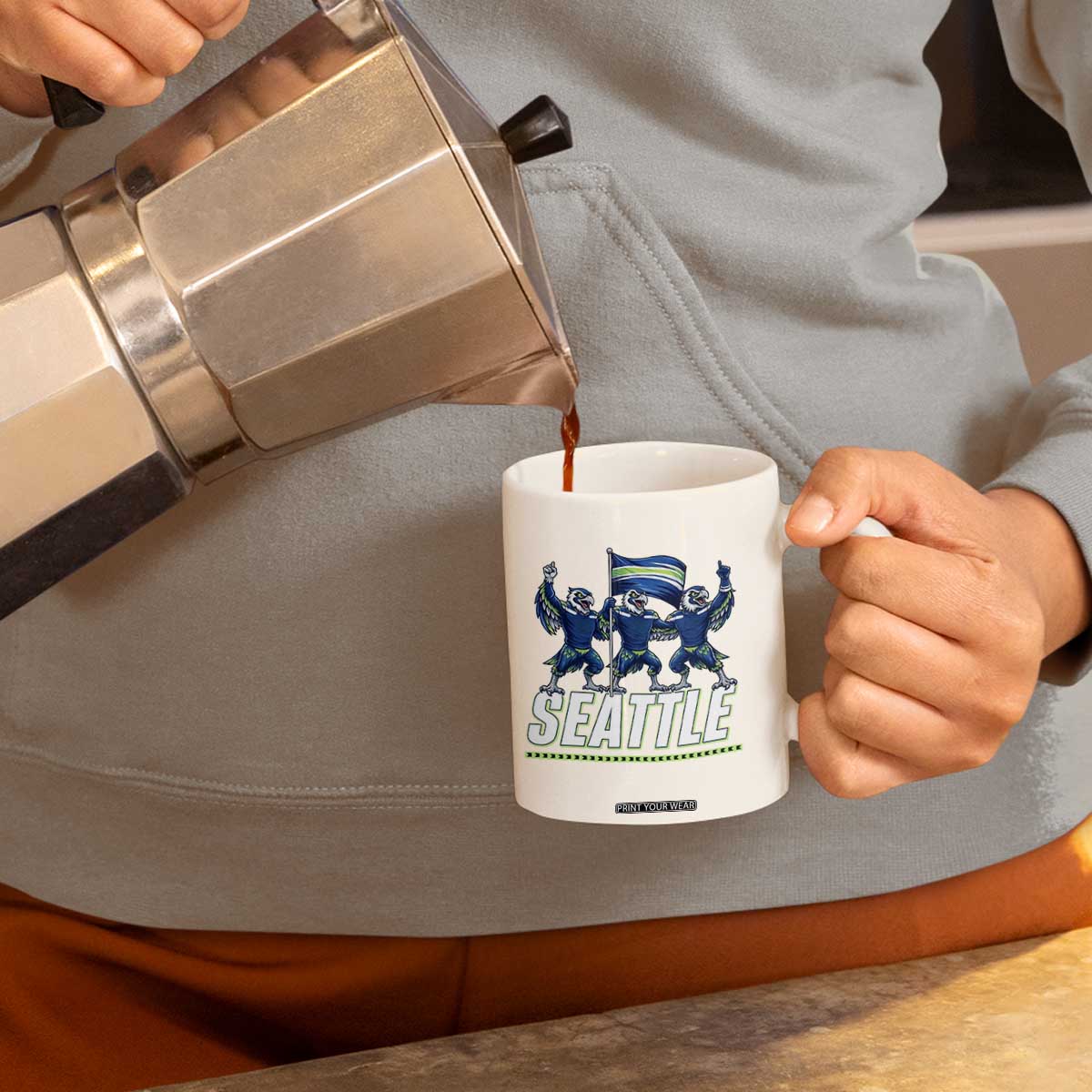 Seattle Fan Pride Victory Celebration Coffee Mug Gift For Sports Lovers TS12 Print Your Wear