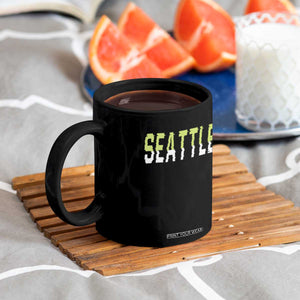 Seattle Retro Glitch Fan Gift Coffee Mug Proud Northwest 12s Fan TS12 Print Your Wear