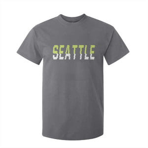 Seattle Retro Glitch Fan Gift T Shirt For Kid Proud Northwest 12s Fan TS12 Charcoal Print Your Wear