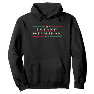 I Stand With Iran Hoodie Freedom For Iran 2026 Resistance Movement TS12 Black Print Your Wear