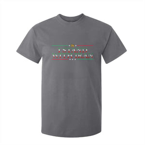 I Stand With Iran T Shirt For Kid Freedom For Iran 2026 Resistance Movement TS12 Charcoal Print Your Wear