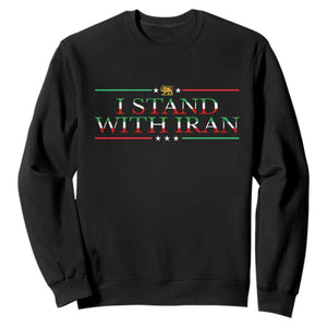 I Stand With Iran Sweatshirt Freedom For Iran 2026 Resistance Movement TS12 Black Print Your Wear