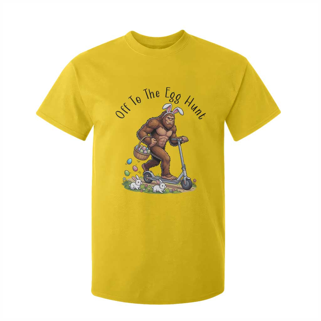 Funny Easter Bigfoot T Shirt For Kid Off To The Egg Hunt TS12 Daisy Print Your Wear