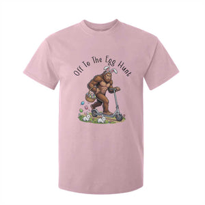 Funny Easter Bigfoot T Shirt For Kid Off To The Egg Hunt TS12 Light Pink Print Your Wear