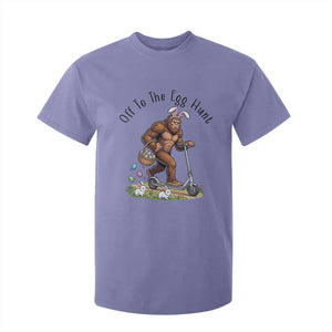 Funny Easter Bigfoot T Shirt For Kid Off To The Egg Hunt TS12 Violet Print Your Wear