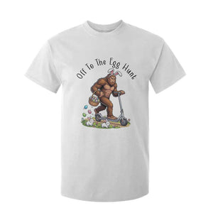 Funny Easter Bigfoot T Shirt For Kid Off To The Egg Hunt TS12 White Print Your Wear