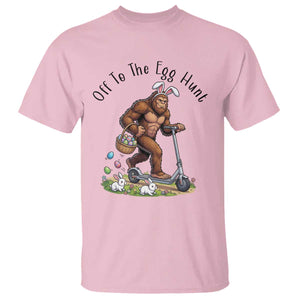 Funny Easter Bigfoot T Shirt Off To The Egg Hunt TS12 Light Pink Print Your Wear