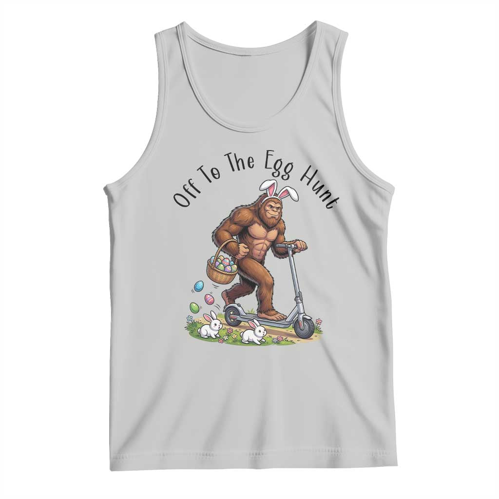 Funny Easter Bigfoot Tank Top Off To The Egg Hunt TS12 Ash Print Your Wear