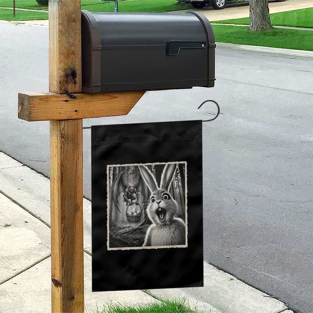 Funny Easter Bunny Selfie Mothman Egg Hunt Garden Flag TS12 Print Your Wear