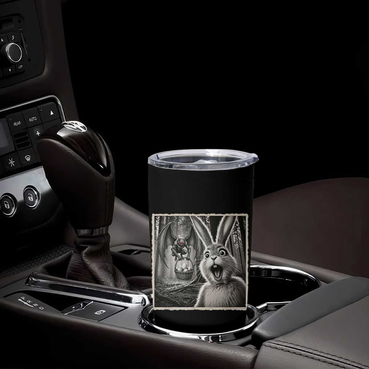 Funny Easter Bunny Selfie Mothman Egg Hunt Tumbler Cup TS12 Print Your Wear