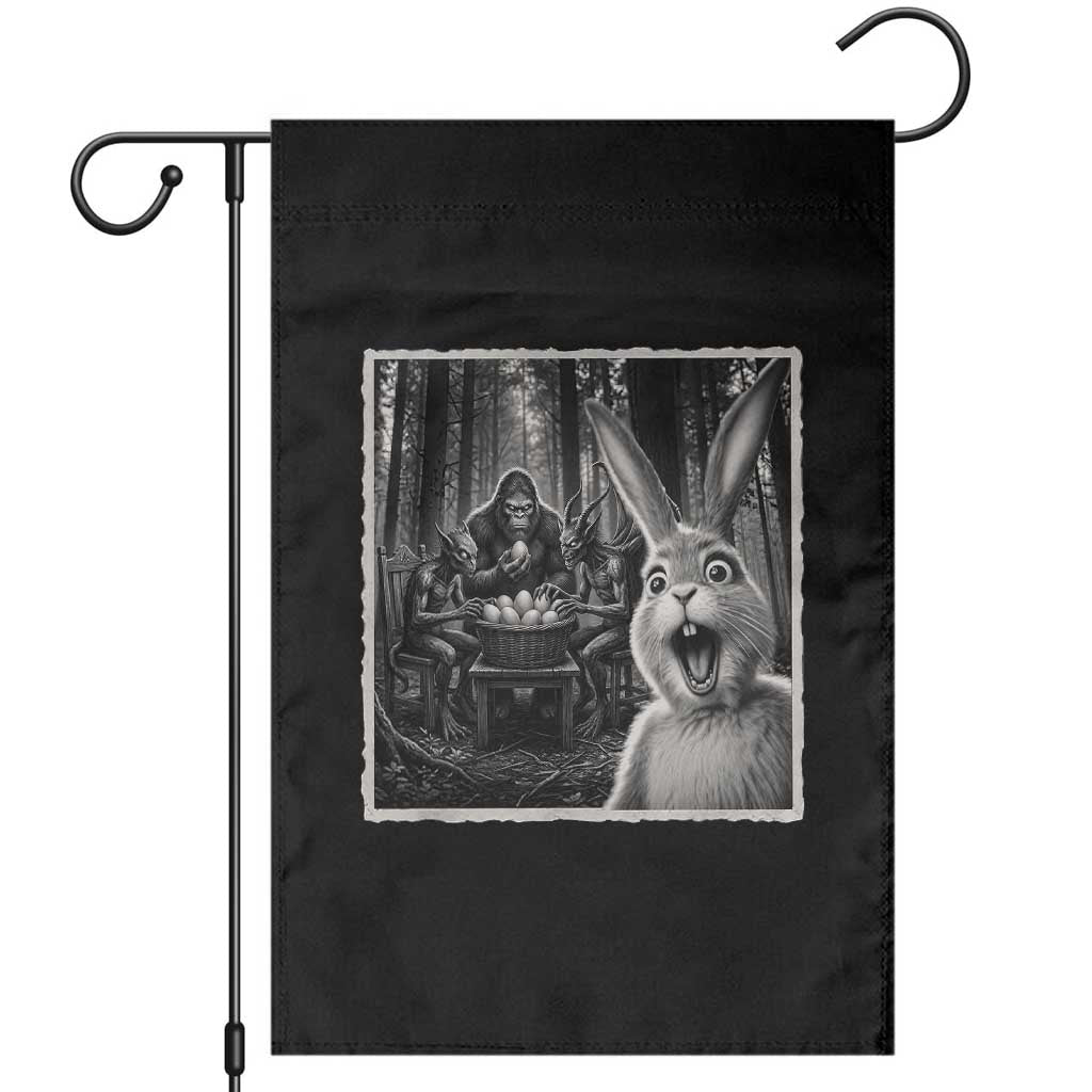 Funny Easter Bunny Selfie Garden Flag Bigfoot Jersey Devil Chupacabra Egg Hunt TS12 Black Print Your Wear
