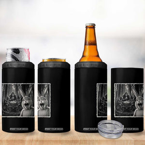 Funny Easter Bunny Selfie 4 in 1 Can Cooler Tumbler Bigfoot Jersey Devil Chupacabra Egg Hunt TS12 Print Your Wear