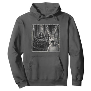 Funny Easter Bunny Selfie Hoodie Bigfoot Jersey Devil Chupacabra Egg Hunt TS12 Dark Heather Print Your Wear