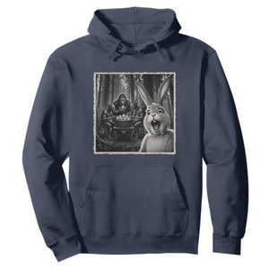 Funny Easter Bunny Selfie Hoodie Bigfoot Jersey Devil Chupacabra Egg Hunt TS12 Navy Print Your Wear