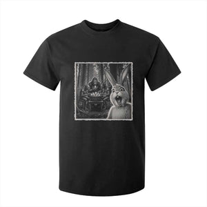 Funny Easter Bunny Selfie T Shirt For Kid Bigfoot Jersey Devil Chupacabra Egg Hunt TS12 Black Print Your Wear
