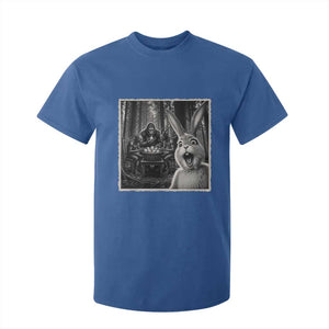 Funny Easter Bunny Selfie T Shirt For Kid Bigfoot Jersey Devil Chupacabra Egg Hunt TS12 Royal Blue Print Your Wear