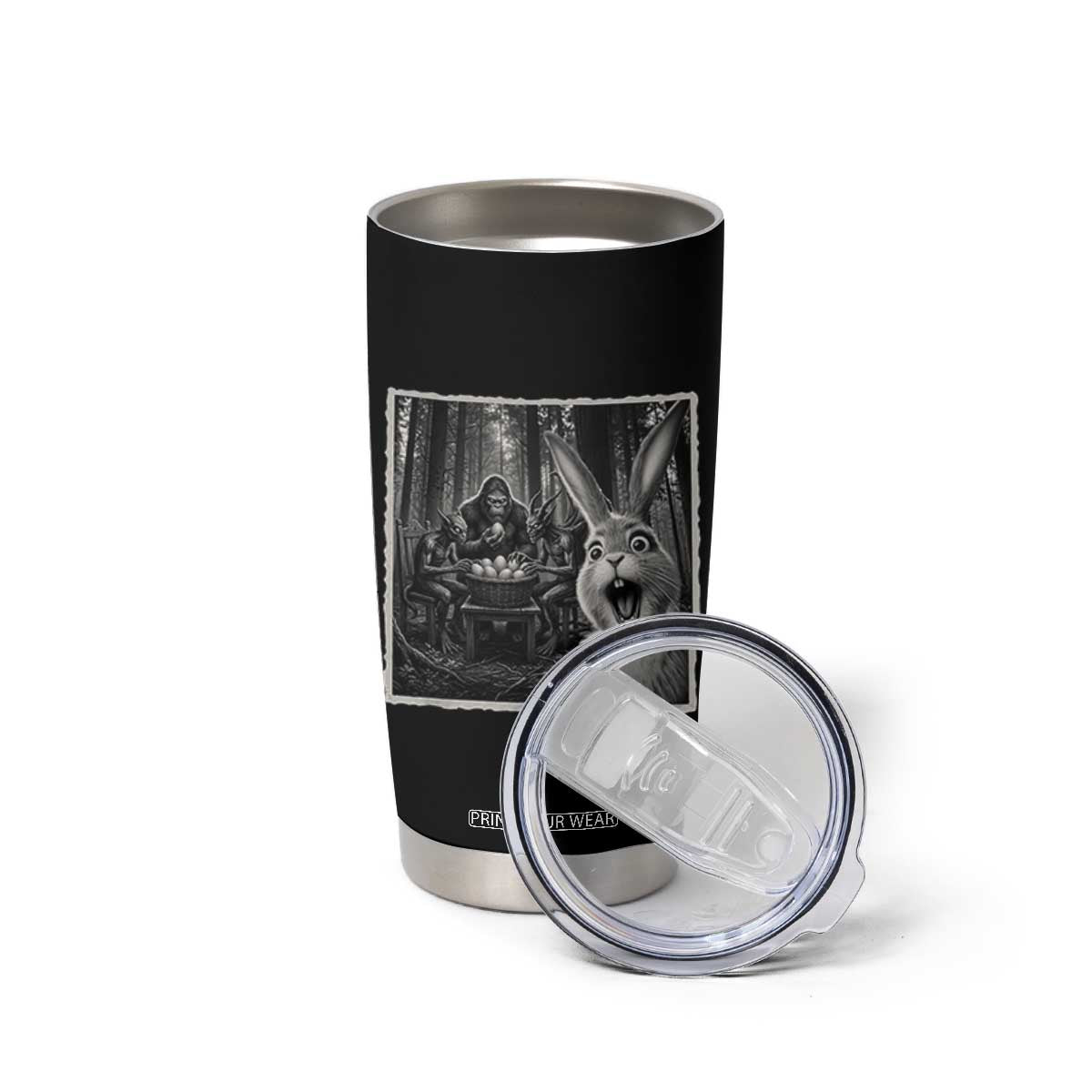 Funny Easter Bunny Selfie Tumbler Cup Bigfoot Jersey Devil Chupacabra Egg Hunt TS12 Print Your Wear