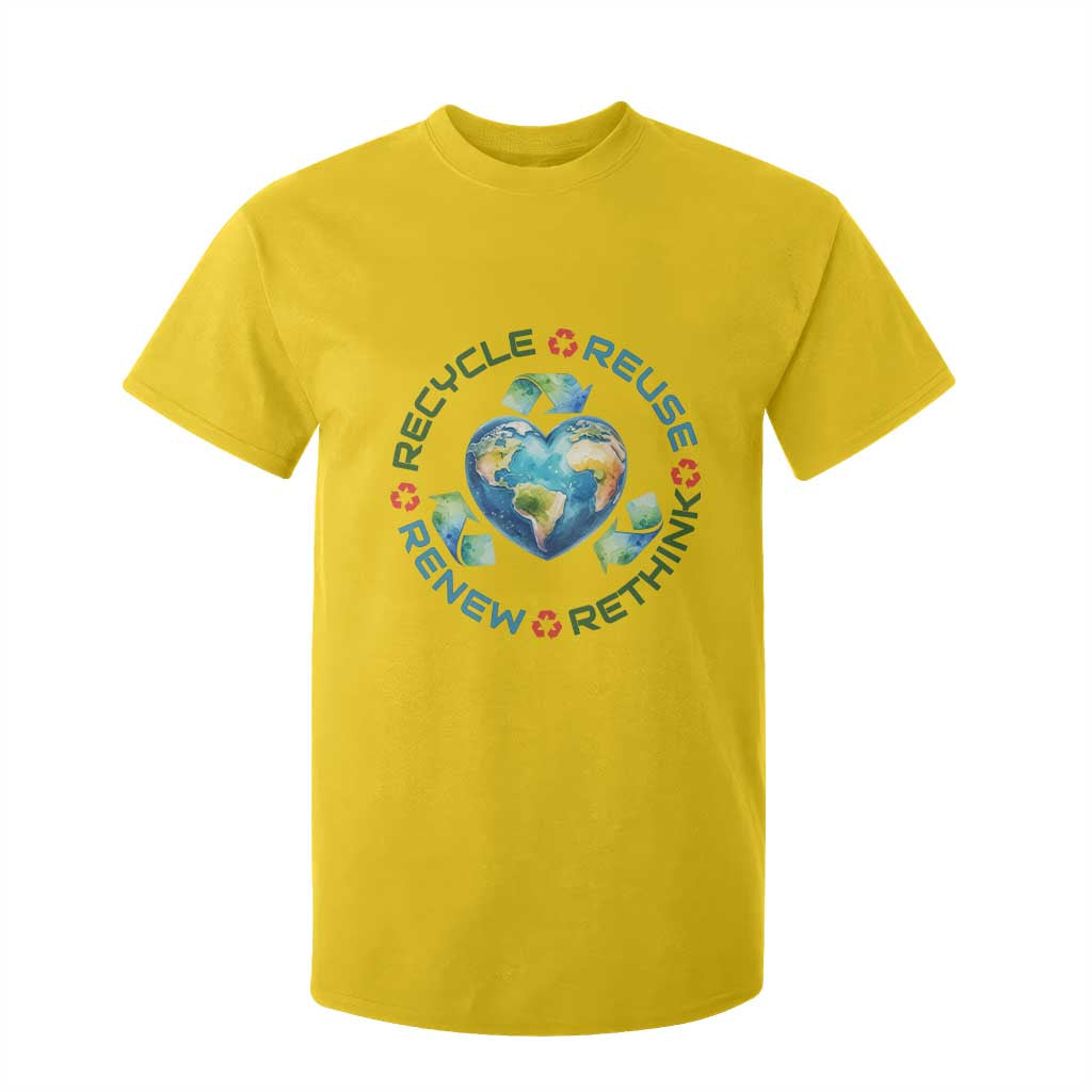 Recycle Reuse Renew Rethink T Shirt For Kid Zero Waste Life TS12 Daisy Print Your Wear