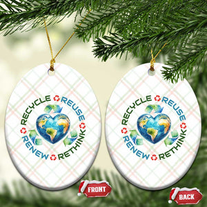 Recycle Reuse Renew Rethink Ceramic Ornament Zero Waste Life TS12 Print Your Wear