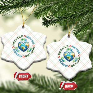 Recycle Reuse Renew Rethink Ceramic Ornament Zero Waste Life TS12 Print Your Wear