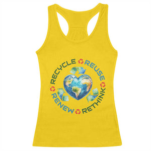 Recycle Reuse Renew Rethink Racerback Tank Top Zero Waste Life TS12 Daisy Print Your Wear