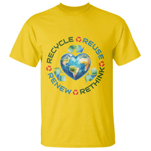 Recycle Reuse Renew Rethink T Shirt Zero Waste Life TS12 Daisy Print Your Wear