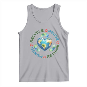 Recycle Reuse Renew Rethink Tank Top Zero Waste Life TS12 Athletic Heather Print Your Wear