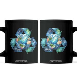 Earth Day Dont Be Trashy Coffee Mug Environmental Awareness Gift TS12 Black Print Your Wear