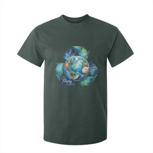 Earth Day Dont Be Trashy T Shirt For Kid Environmental Awareness Gift TS12 Dark Forest Green Print Your Wear