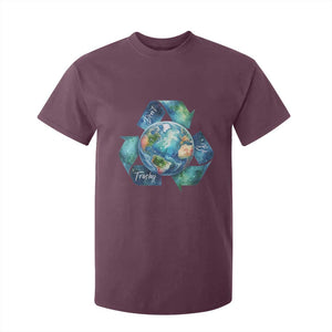 Earth Day Dont Be Trashy T Shirt For Kid Environmental Awareness Gift TS12 Maroon Print Your Wear