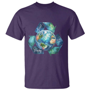Earth Day Dont Be Trashy T Shirt Environmental Awareness Gift TS12 Purple Print Your Wear