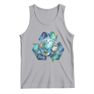 Earth Day Dont Be Trashy Tank Top Environmental Awareness Gift TS12 Athletic Heather Print Your Wear
